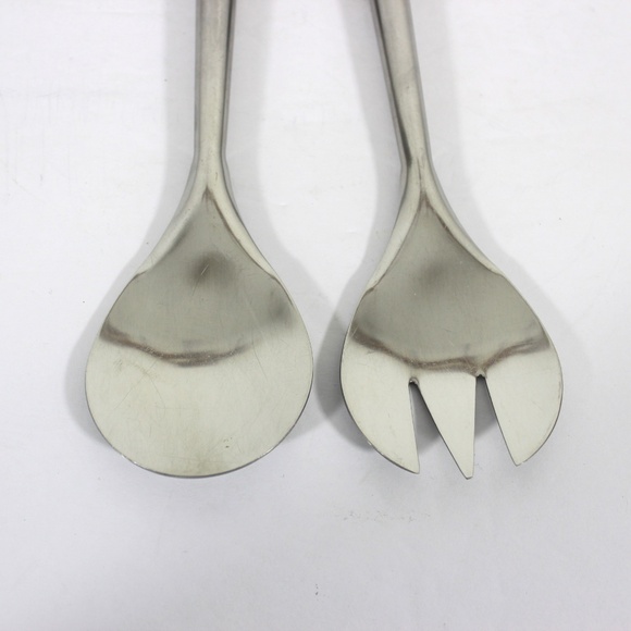 1960s Stelton Danish Modern Rosewood and Stainless Salad Servers- a Pair - Picture 5 of 9